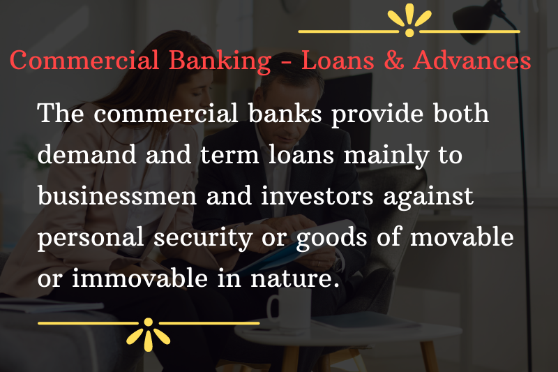 Types of Loans | Types of Advances | Primary Functions of Commercial Banking